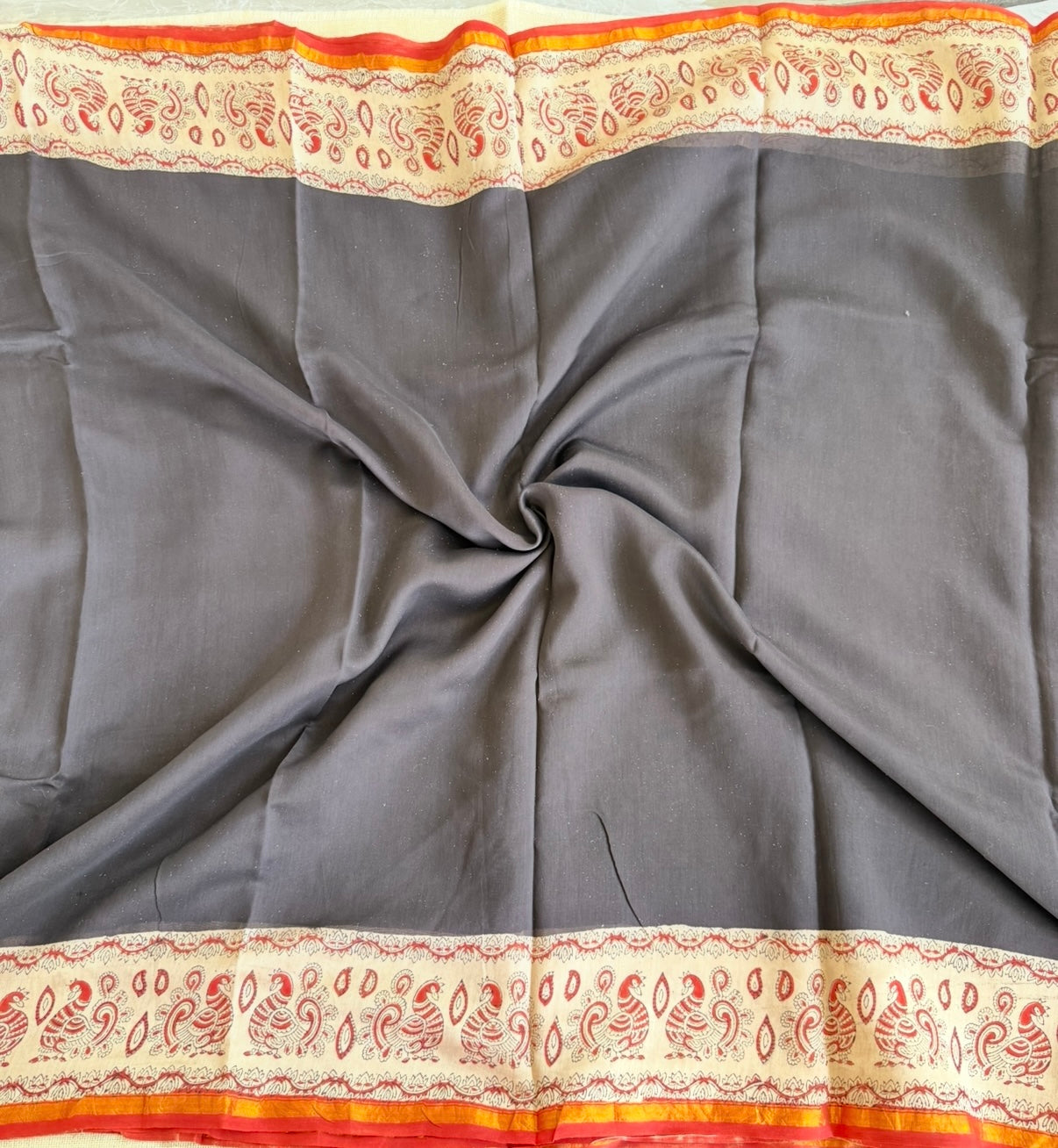 Black Pure Chanderi Silk Cotton Saree