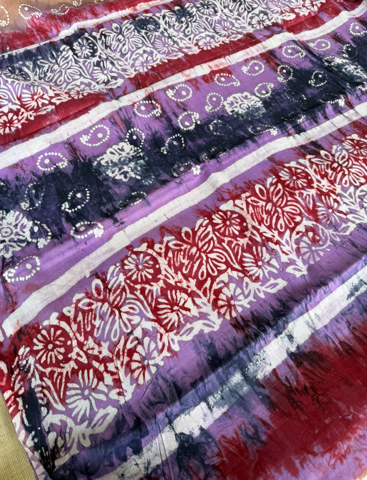 Hyderabad Cotton Bandhni Pattern Saree