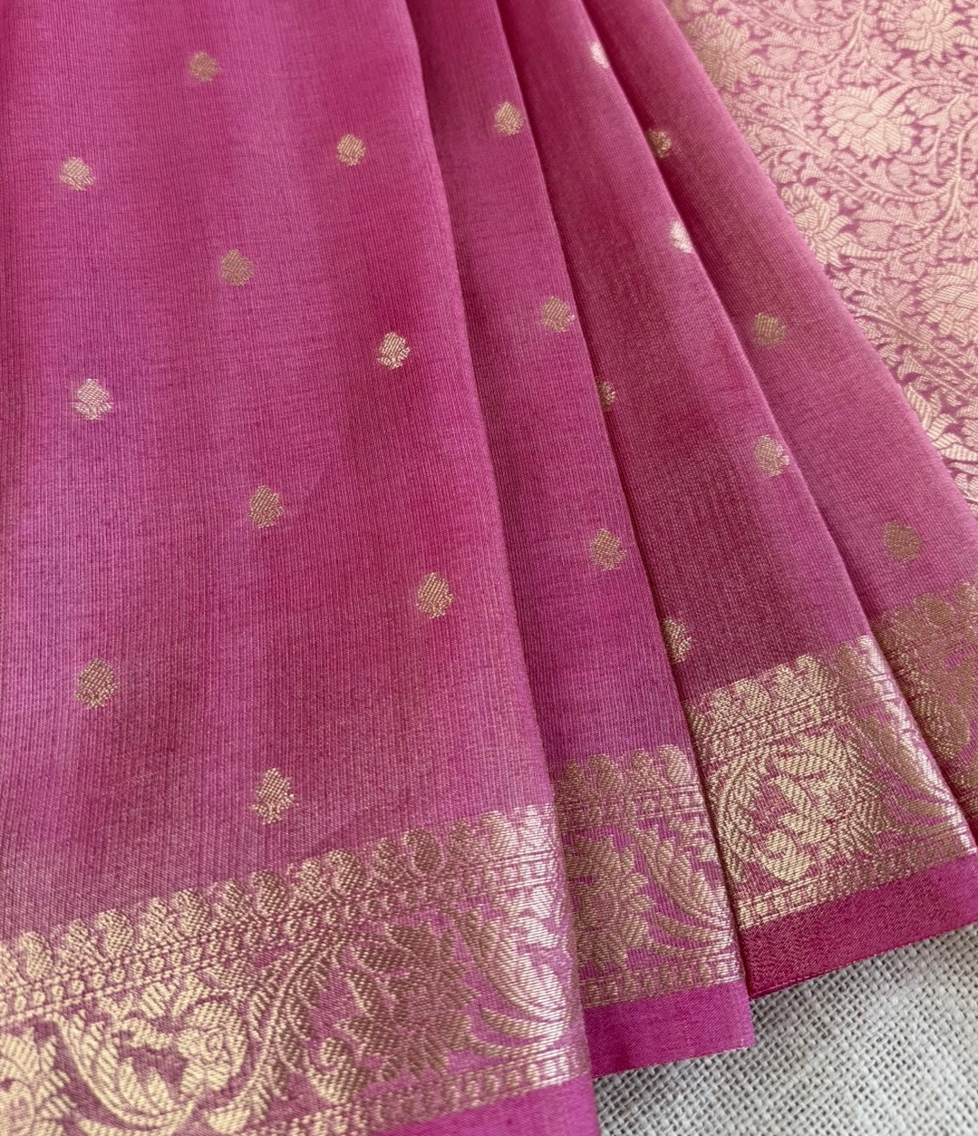 Pink Tissue Silk Saree