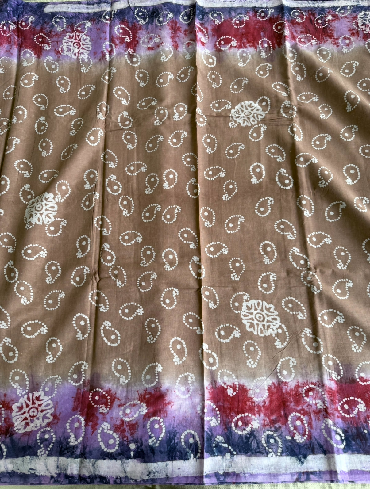 Hyderabad Cotton Bandhni Pattern Saree