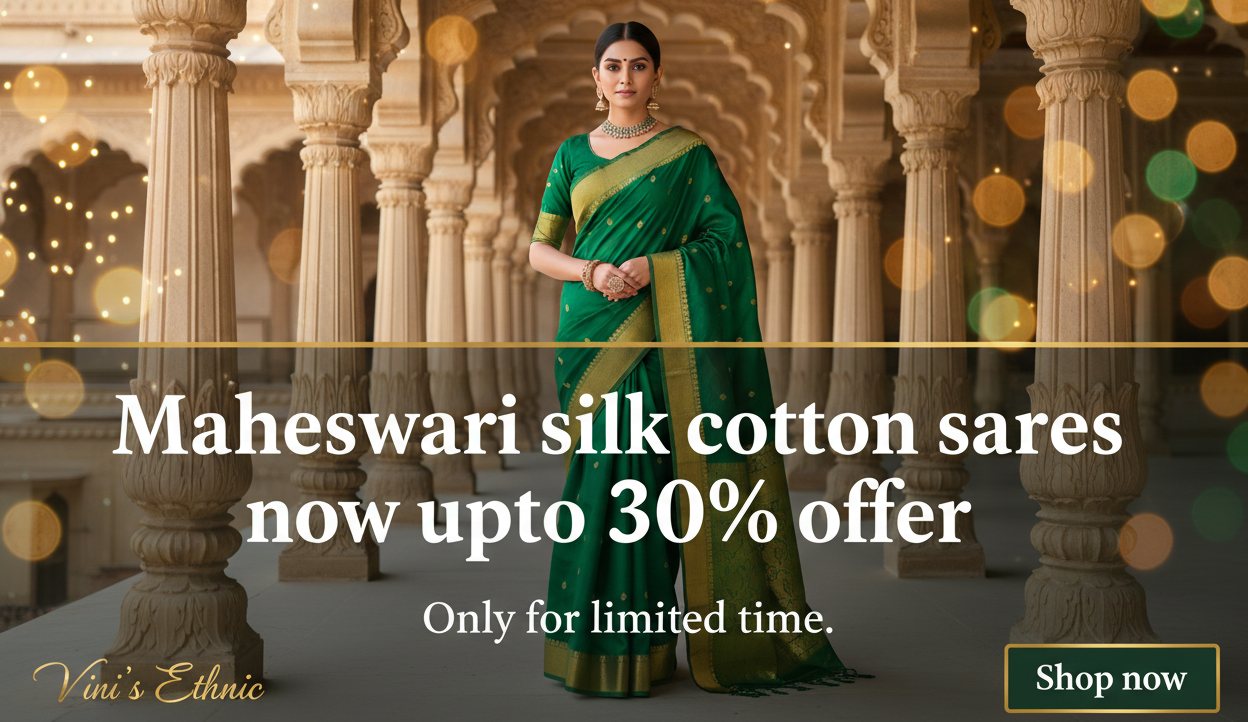 Pure Maheshwari Silk Cotton Sarees