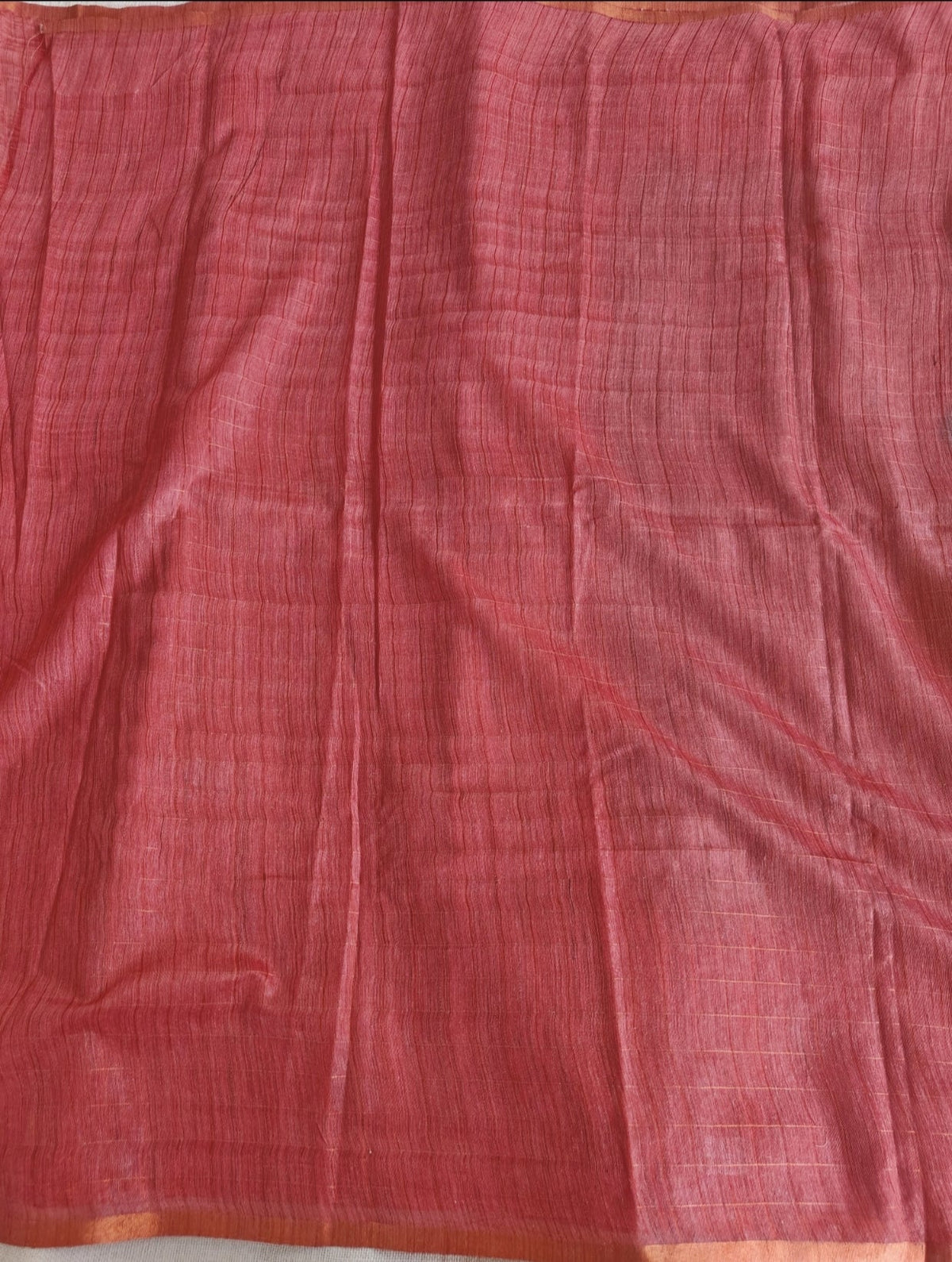 Grey with Orange Baswara Saree - Vini's Ethnic