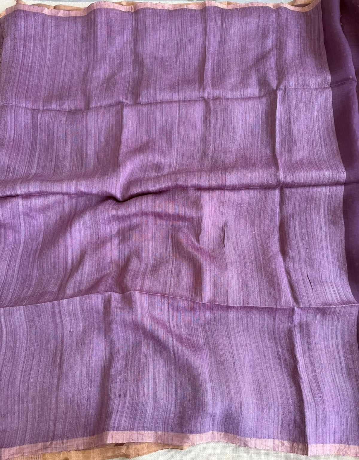 Lavender n Purple Pure Muslin Sequin Paithani Pallu Saree - Vini's Ethnic