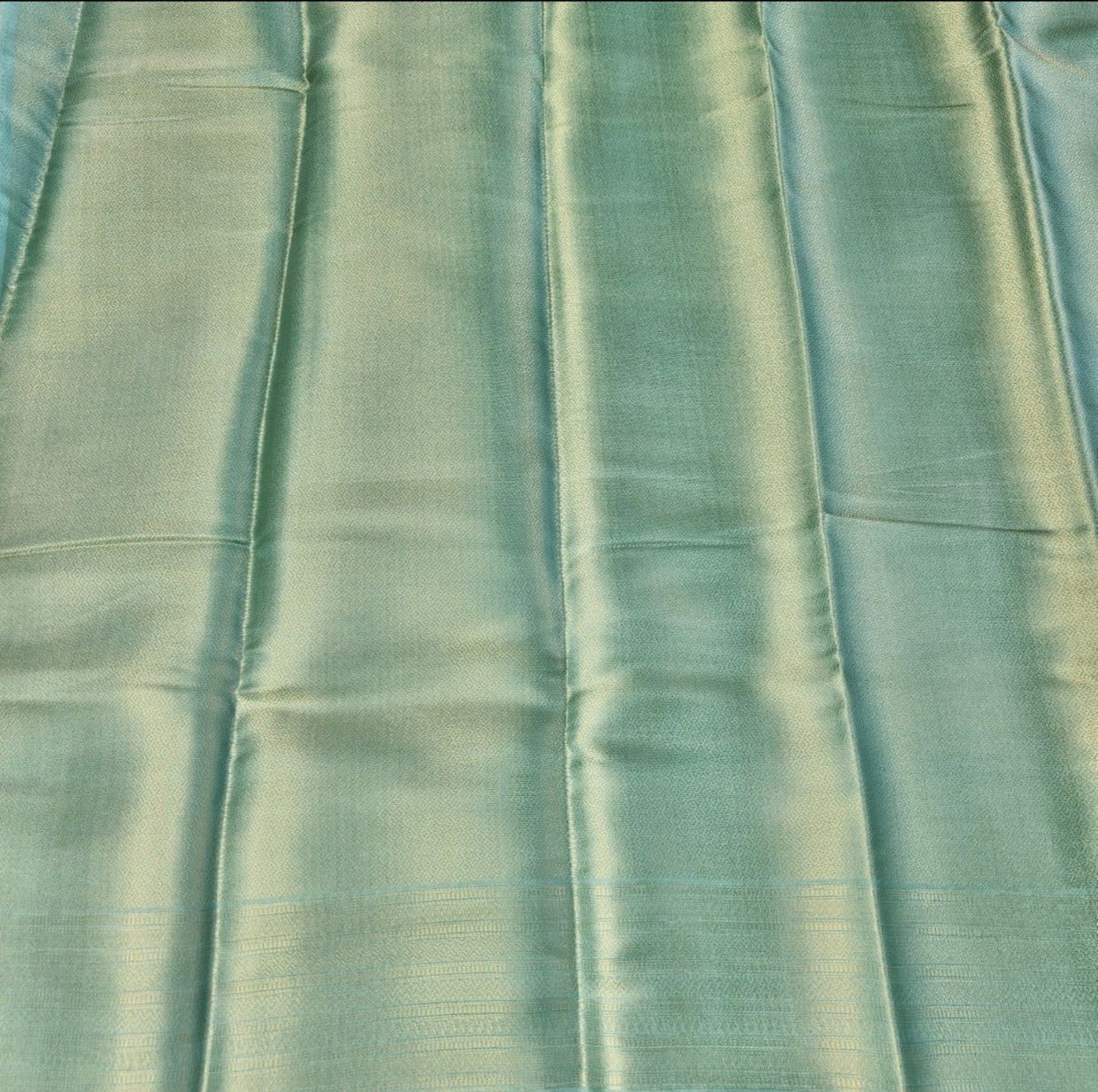 Blue Floral Malai Silk Saree