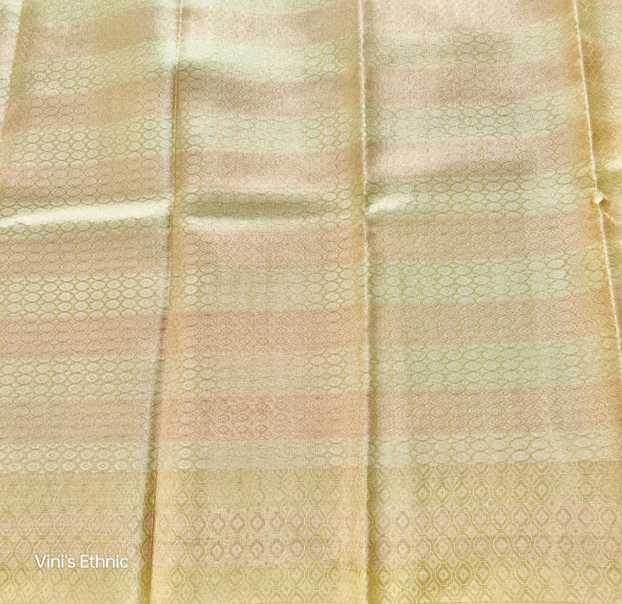Gold Shimmer Tissue Silk Saree