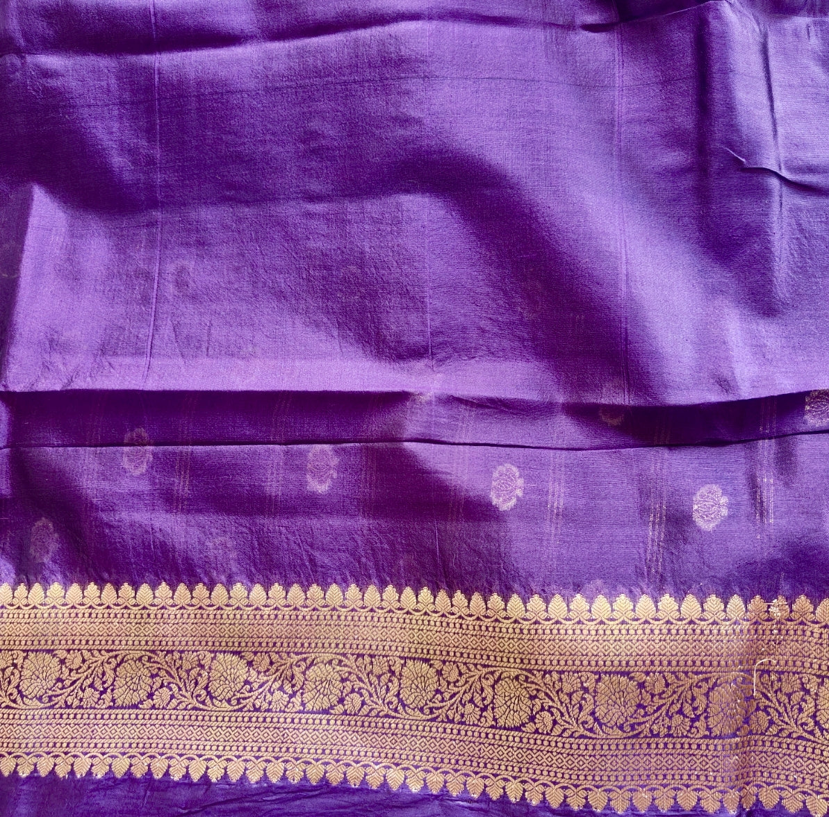 Exclusive Purple Raw Mango Silk Saree